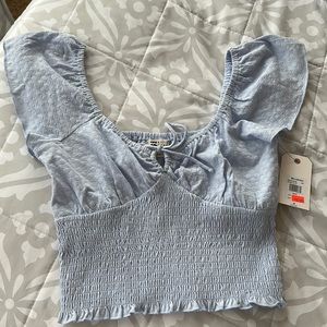 Billabong light blue crop top